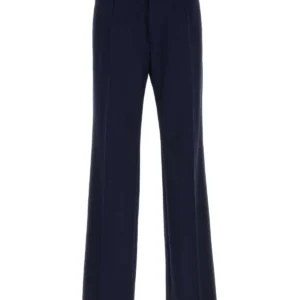 Navy blue wool pant