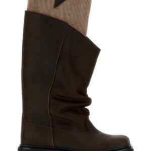 Chocolate leather New Robin Passeggiata boots