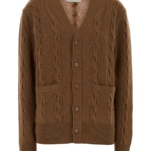 Brown wool cardigan