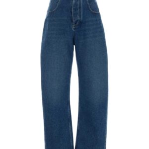 Denim wide-leg jeans