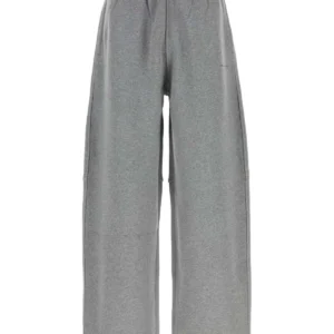 Grey cotton blend joggers