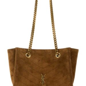 Camel suede small Niki shoulder bag