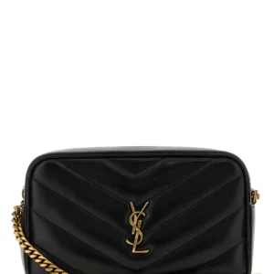 Black leather LouLou crossbody bag
