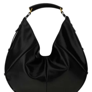Black leather Mombasa shoulder bag