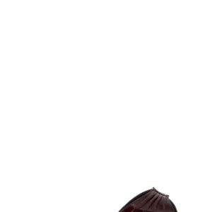 Burgundy leather Babylone slippers