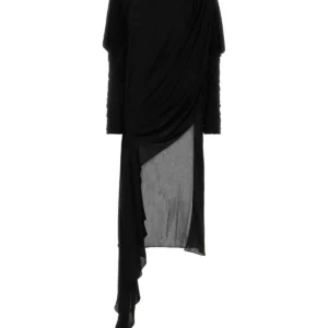 Black crepe dress
