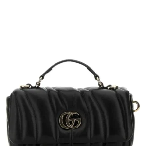 Black leather GG Milano handbag