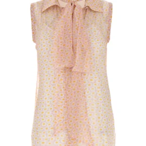 Printed crepe shirt