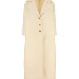 Ivoryy wool blend coat