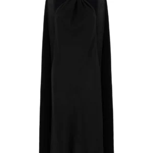 Black crepe dress