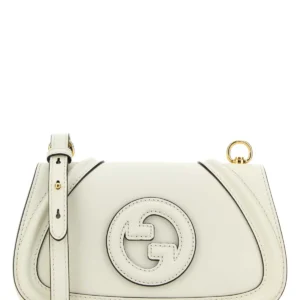 Ivory leather small Gucci Blondie crossbody bag