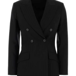 Embroidered wool blazer