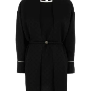 Black crepe dress