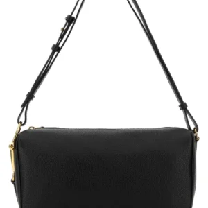 Black leather medium Gucci Half Horsebit shoulder bag