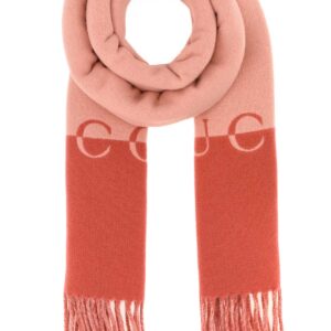 Two-tone wool blend scarf