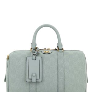Pastel light blue canvas medium Ophidia handbag