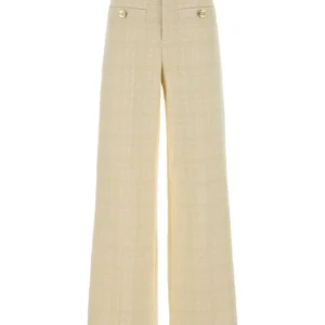Cream tweed pant