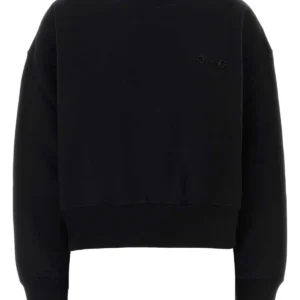 Black cotton sweatshirt