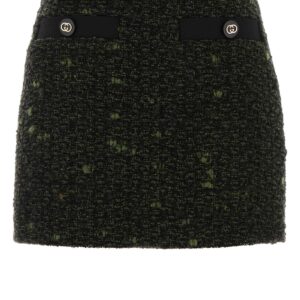 Multicolor bouclÃ¨ mini skirt