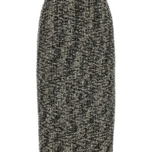 Multicolor bouclÃ© skirt