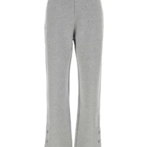 Grey cotton blend joggers