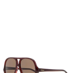 Burgundy acetate SalomÃ© sunglasses