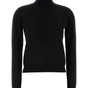Black wool sweater