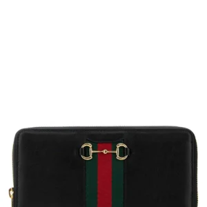 Black leather wallet