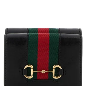 Black leather wallet