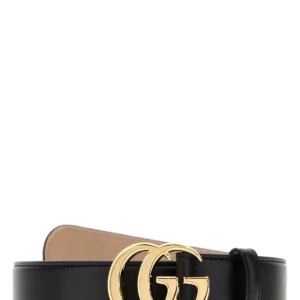 Black leather belt