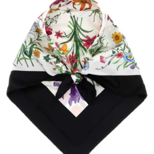 Printed silk foulard