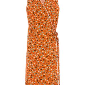 Printed poplin dress