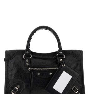 Black leather small Le City handbag