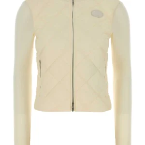 Ivory nylon and wool jacket