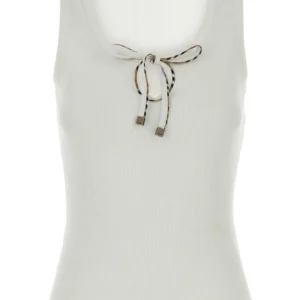 White cotton tank top