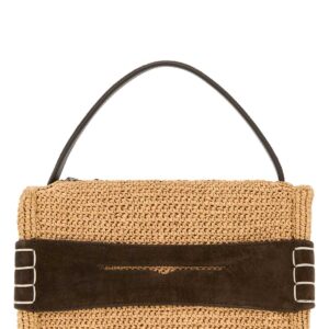 Raffia small Loafer handbag