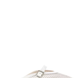 White mesh slippers