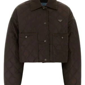 Chocolate Re-Nylon jacket