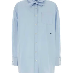 Light blue poplin shirt