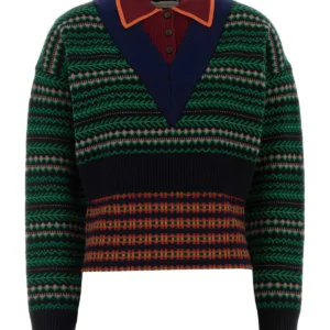 Embroidered wool blend Toinette sweater