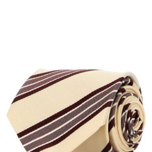 Embroidered silk tie