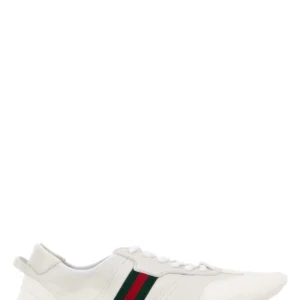 White leather and suede Flex sneakers