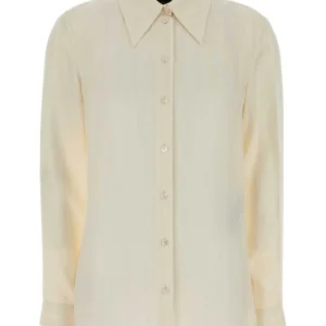 Ivory crepe shirt