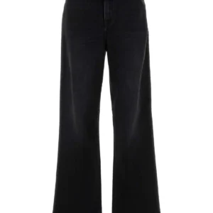 Black stretch denim jeans
