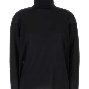 Black silk sweater