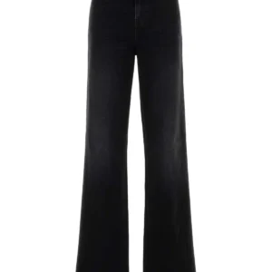 Black stretch denim jeans
