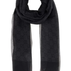 Printed chiffon foulard