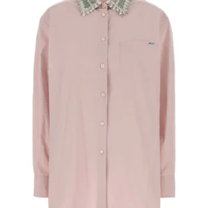 Pastel pink poplin shirt