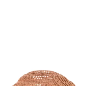 Pink raffia visor