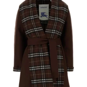 Embroidered wool coat